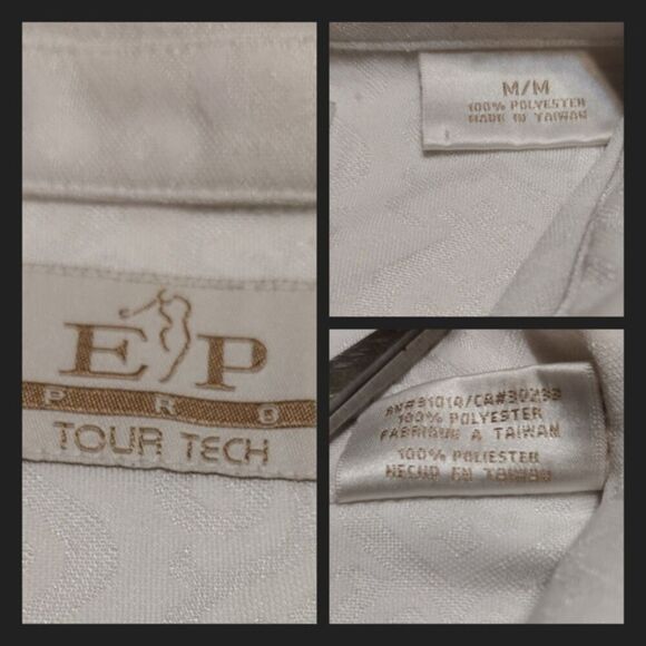 EP Pro Tour Tech Women's White Polyester Golf Polo Athletic T-Shirt Top Size M! - Picture 2 of 14
